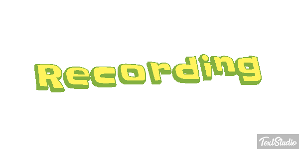 Recording Tekst effect