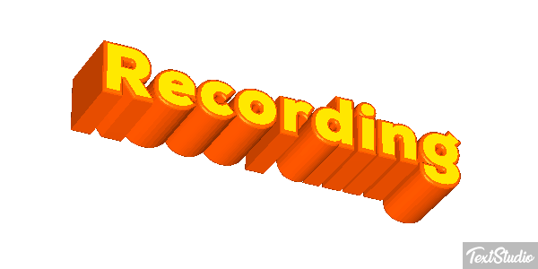 Recording Tekst effect