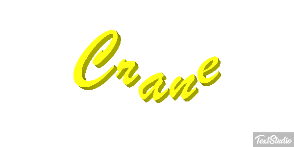 Crane Text effect