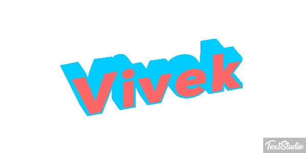 Vivek Tekst effect
