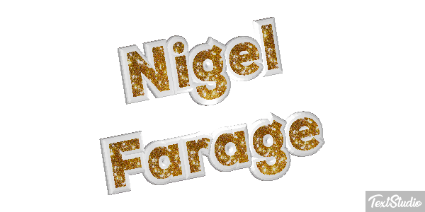 Nigel Farage Text effect