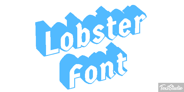 Lobster Font テキスト効果