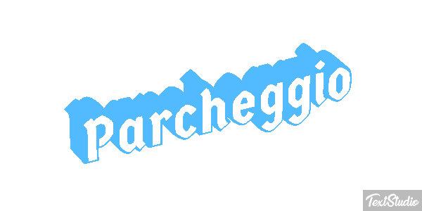 Parcheggio Text effect