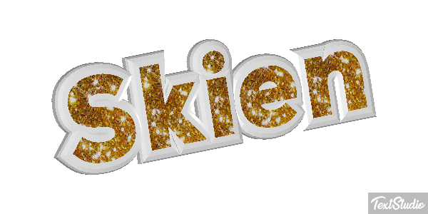 Skiën Text effect