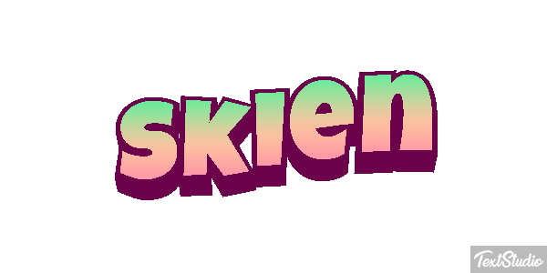 Skiën Text effect
