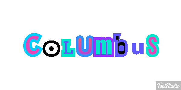 Columbus Efecto de texto