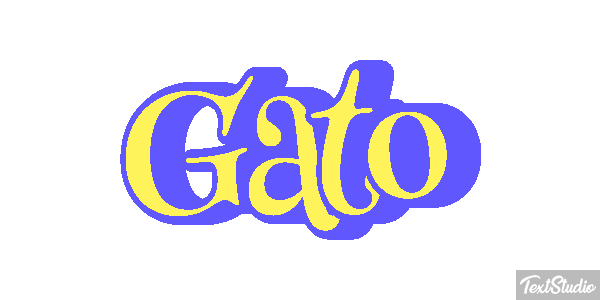 Gato Efecto de texto