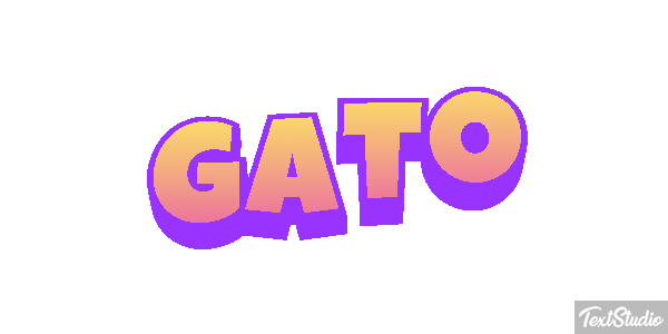 Gato Efecto de texto