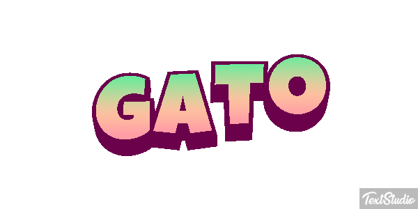 Gato Efecto de texto