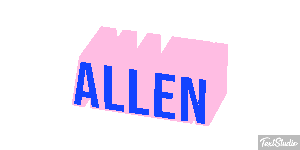 Allen Text effect