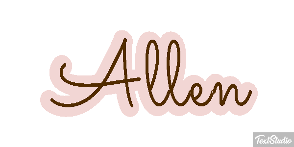 Allen Text effect