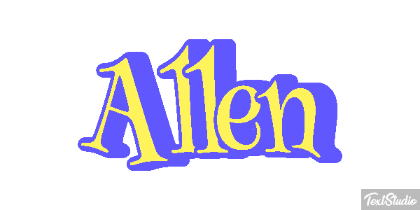 Allen Text effect