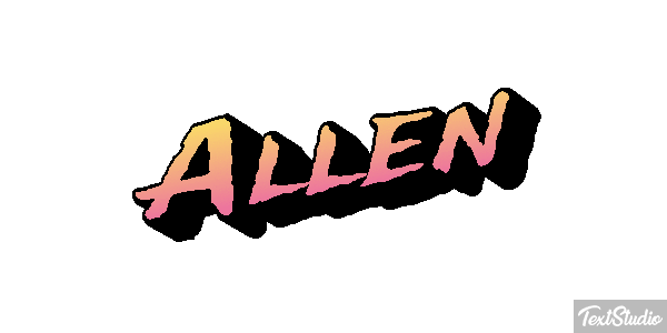 Allen Text effect