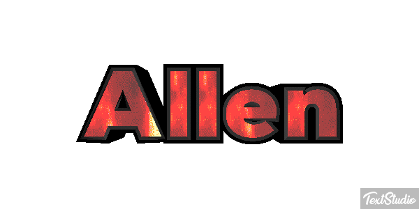 Allen Text effect