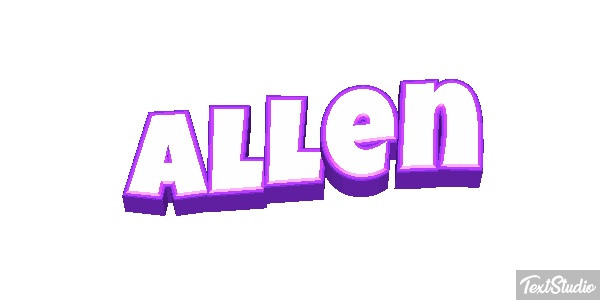 Allen Text effect