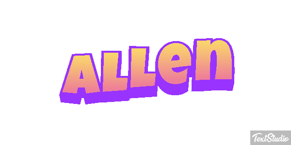 Allen Text effect