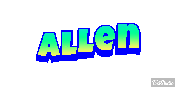 Allen Text effect
