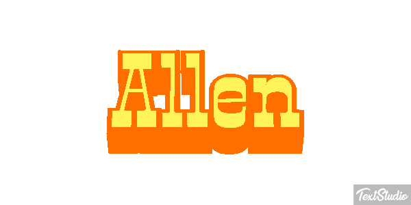 Allen Text effect