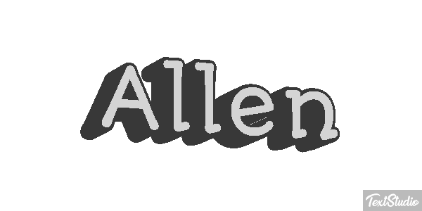 Allen Text effect