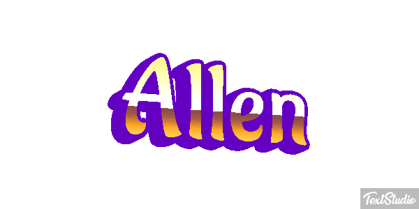 Allen Text effect