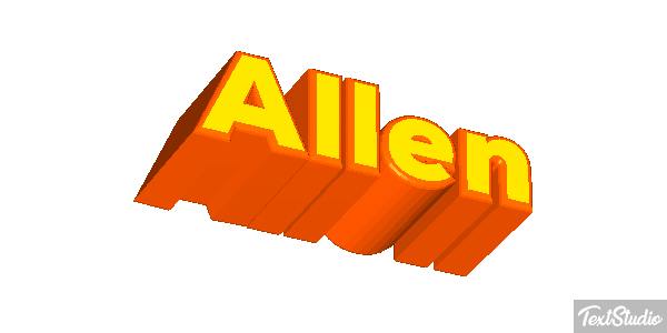 Allen Text effect