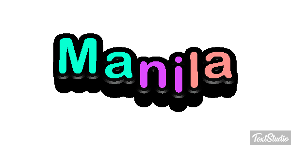 Manila Texteffekt