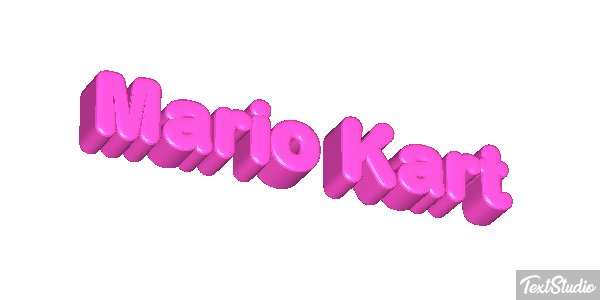 Mario Kart Текстовый эффект