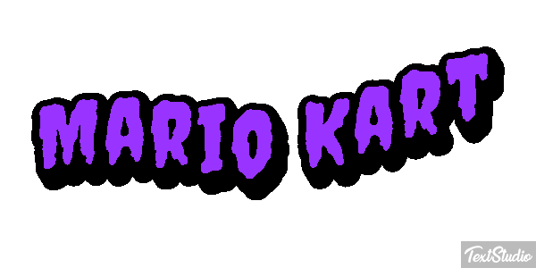 Mario Kart Текстовый эффект