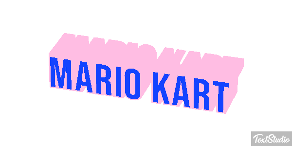 Mario Kart Текстовый эффект