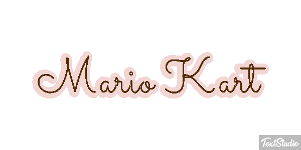 Mario Kart Текстовый эффект