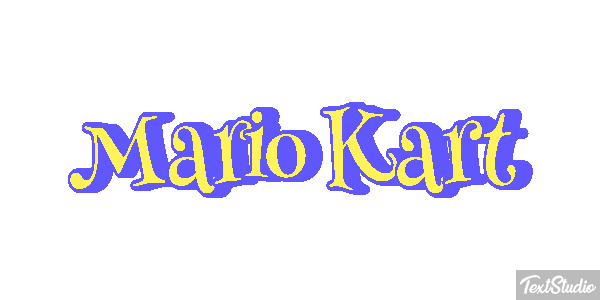 Mario Kart Текстовый эффект