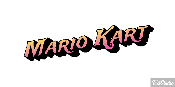 Mario Kart Текстовый эффект
