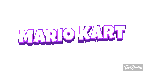 Mario Kart Текстовый эффект
