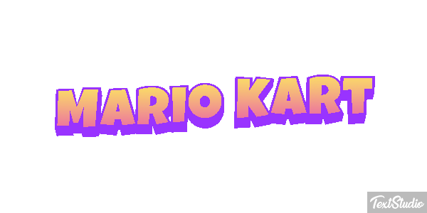 Mario Kart Текстовый эффект