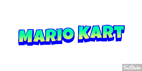 Mario Kart Текстовый эффект