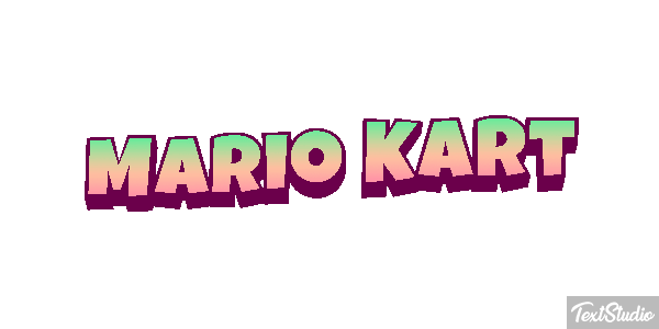 Mario Kart Текстовый эффект