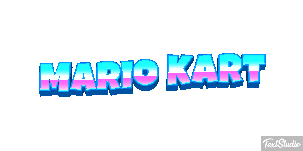 Mario Kart Текстовый эффект