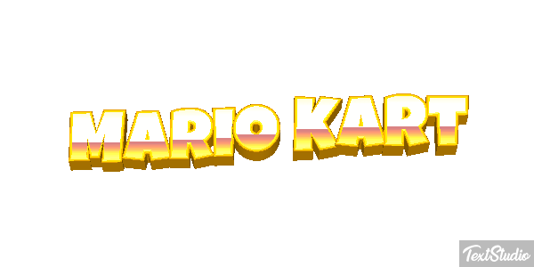 Mario Kart Текстовый эффект