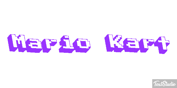 Mario Kart Текстовый эффект