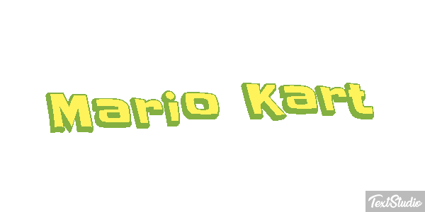 Mario Kart Текстовый эффект