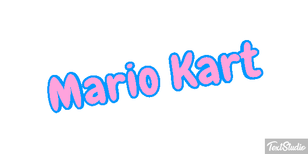 Mario Kart Текстовый эффект
