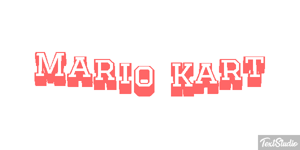 Mario Kart Текстовый эффект