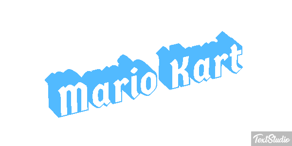 Mario Kart Текстовый эффект