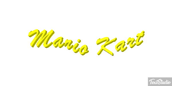 Mario Kart Текстовый эффект