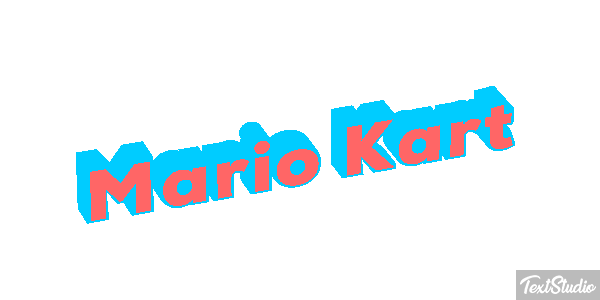 Mario Kart Текстовый эффект