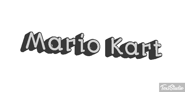 Mario Kart Текстовый эффект