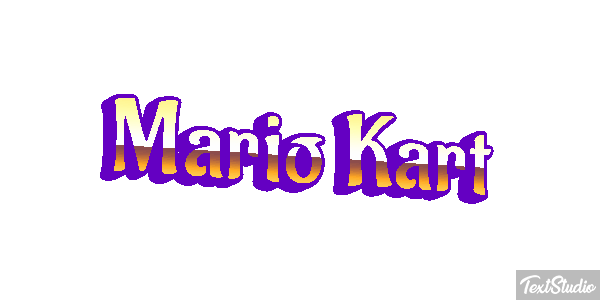 Mario Kart Текстовый эффект