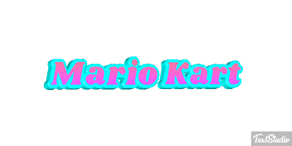 Mario Kart Текстовый эффект