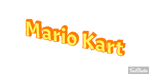 Mario Kart Текстовый эффект