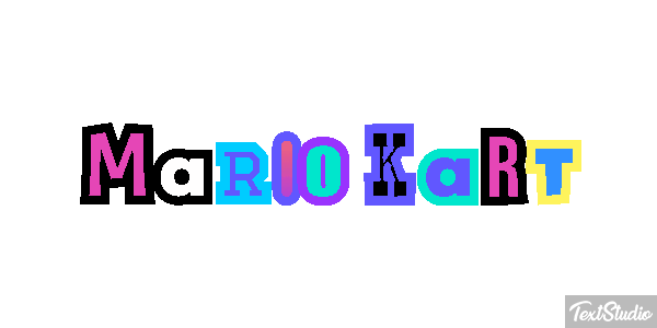 Mario Kart Текстовый эффект
